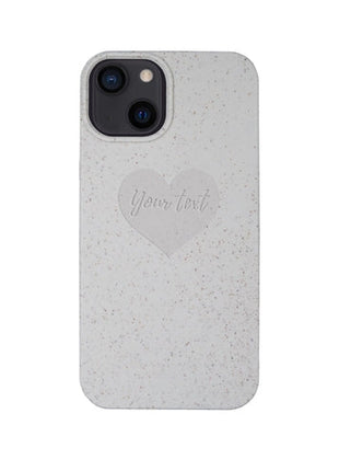 Biodegradable Personalized Phone Case - Natural White Tan Lily