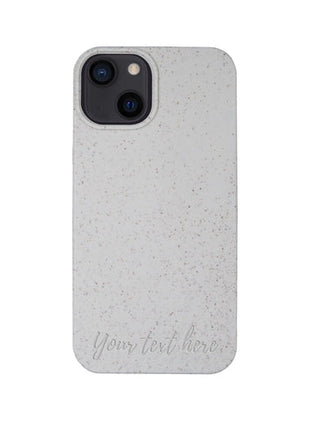 Biodegradable Personalized Phone Case - Natural White Tan Lily