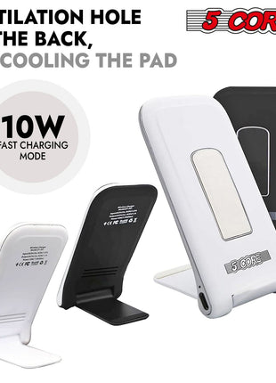 5 Core Wireless Charger 10W Max Fast Wireless Charging Pad Glass Top Pair Boostcharge Slim USB-C-1