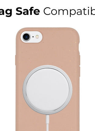 Biodegradable Personalized Phone Case - Pastel Pink Tan Lily