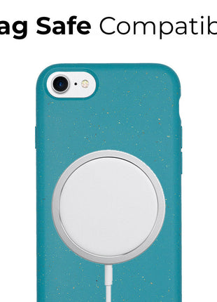 Biodegradable phone case - Ocean Blue Tan Lily