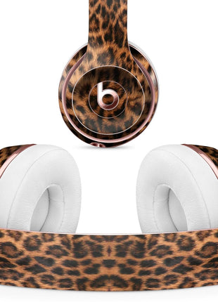 Mirrored Leopard Hide - Full Body Skin Decal Wrap Kit for Beats by Dre Blue Leto