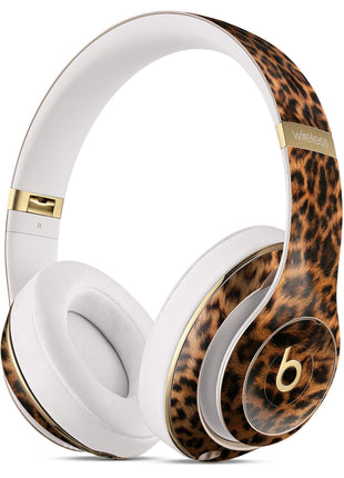 Mirrored Leopard Hide - Full Body Skin Decal Wrap Kit for Beats by Dre Blue Leto