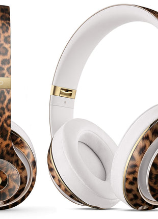 Mirrored Leopard Hide - Full Body Skin Decal Wrap Kit for Beats by Dre Blue Leto