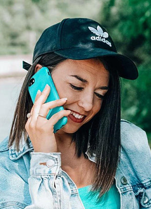 Biodegradable phone case - Ocean Blue Tan Lily