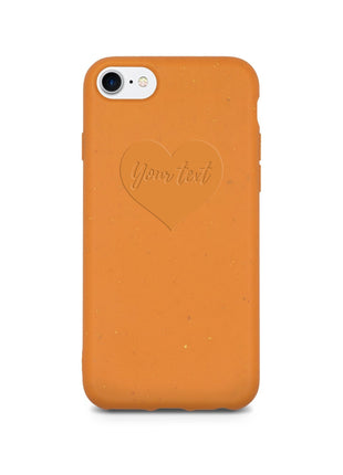 Biodegradable Personalized Phone Case - Orange Tan Lily
