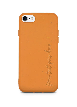 Biodegradable Personalized Phone Case - Orange Tan Lily