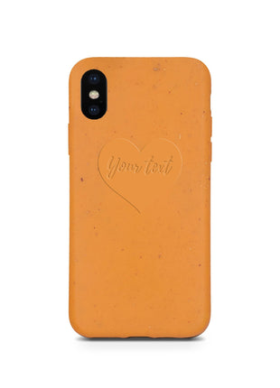 Biodegradable Personalized Phone Case - Orange Tan Lily