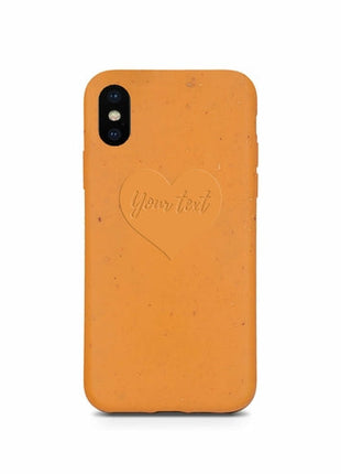 Biodegradable Personalized Phone Case - Orange Tan Lily