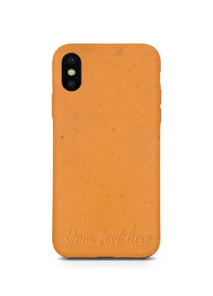 Biodegradable Personalized Phone Case - Orange Tan Lily