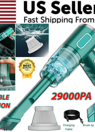 29000PA Cordless Hand Held Vacuum Cleaner Mini Portable Car Auto Home Puce Gaia