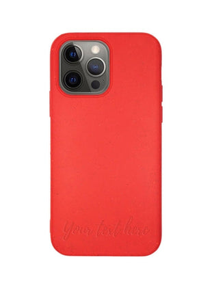 Biodegradable Personalized Phone Case - Red Tan Lily
