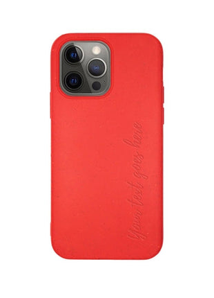 Biodegradable Personalized Phone Case - Red Tan Lily