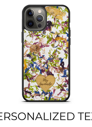 Crystal Meadow - Personalized phone case - Personalized gift Tan Lily