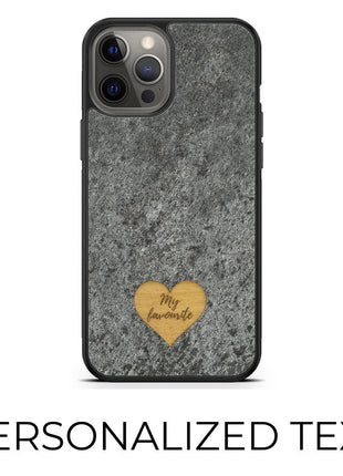 Mountain Stone - Personalized phone case - Personalized gift Tan Lily