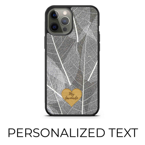 Skeleton Leaves - Personalized phone case - Personalized gift Tan Lily