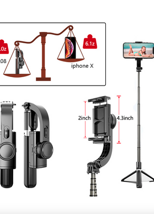 Ninja Mobile Selfie Stick Tripod Stabilizer Yellow Pandora