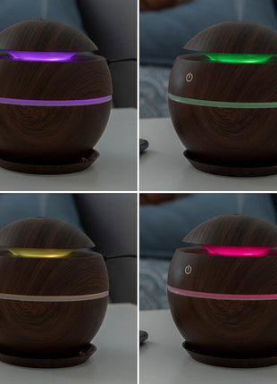 Mini Humidifier Scent Diffuser Dark Walnut InnovaGoods Bigbuy