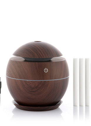Mini Humidifier Scent Diffuser Dark Walnut InnovaGoods Bigbuy