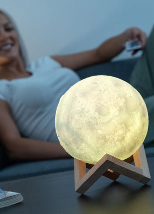 Rechargeable LED Moon Lamp Moondy InnovaGoods Bigbuy