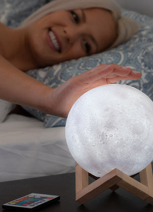 Rechargeable LED Moon Lamp Moondy InnovaGoods Bigbuy