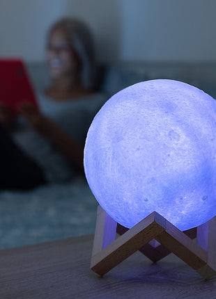Rechargeable LED Moon Lamp Moondy InnovaGoods Bigbuy