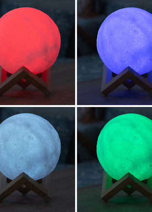 Rechargeable LED Moon Lamp Moondy InnovaGoods Bigbuy