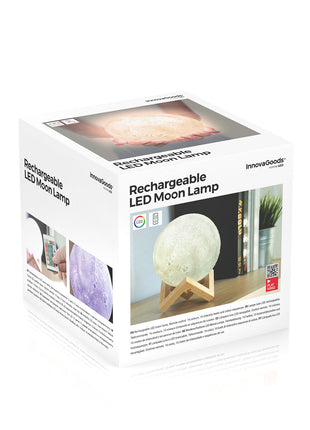 Rechargeable LED Moon Lamp Moondy InnovaGoods Bigbuy