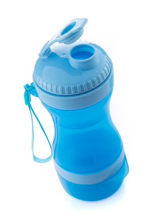 2-in-1 bottle with water and food containers for pets Pettap Bigbuy