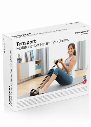 Multifunction Resistance Elastic Bands with Exercise Guide Tensport Bigbuy