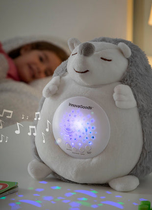 Hedgehog Soft Toy with White Noise and Nightlight Projector Spikey Bigbuy