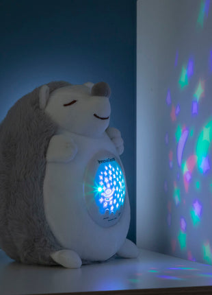 Hedgehog Soft Toy with White Noise and Nightlight Projector Spikey Bigbuy