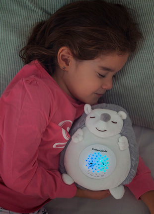 Hedgehog Soft Toy with White Noise and Nightlight Projector Spikey Bigbuy