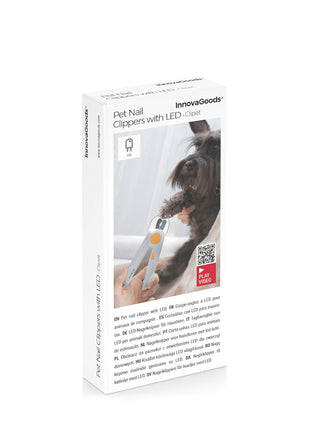 Pet Nail Clippers with LED Clipet InnovaGoods Bigbuy