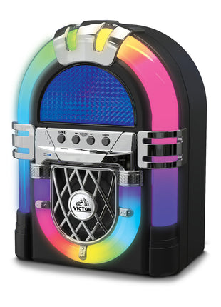 Victor Mini Bluetooth Jukebox with Multicolor LED Lighting-0