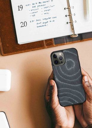 Wave Wood Phone Case Tan Lily