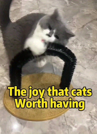 Cat Arch Self Grooming And Massage Toy, Multifunctional Cat Hair Brush Cat Scratching Toy For Cats Kittens Interactive Supply TECNO GADGETS