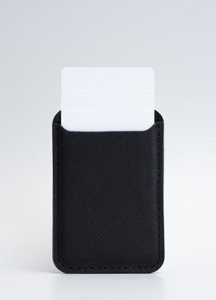 Full-Grain Leather MagSafe wallet - Classic Purple Buckeye