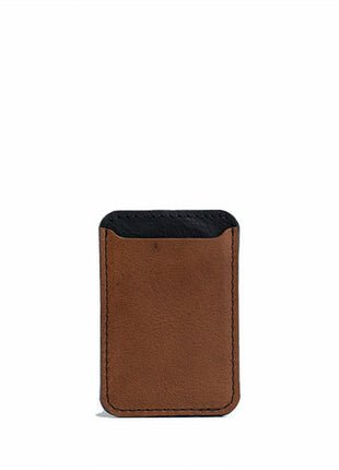 Leather wallet with Magsafe - Two colors Purple Buckeye