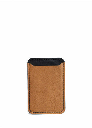 Leather wallet with Magsafe - Two colors Purple Buckeye