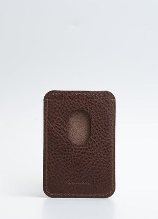 Leather MagSafe wallet - The Minimalist Purple Buckeye