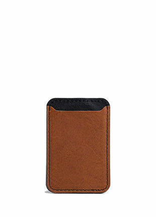 Leather wallet with Magsafe - Two colors Purple Buckeye