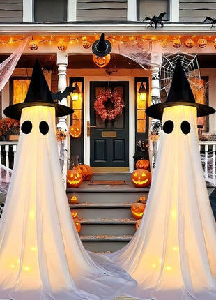 Halloween Decor Spooky Ghost Yard Stake With Stake Weatherproof Porch Garden Decorations For Front Yard Haunted House Props TECNO GADGETS