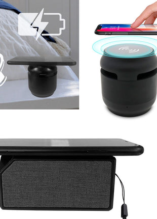 Bluetooth Speaker with Wireless Charging Pad | Fabric Speaker Copper Hecuba