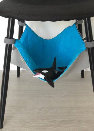 BLUE BAY Saveplace® black hammock for pets & storage Grey Chaos