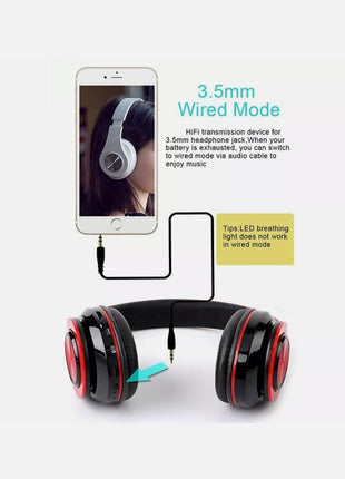 Ninja Dragon Z10 Color Changing Bluetooth Headphones Yellow Pandora