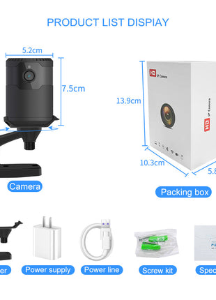 HD 2MP 1080P Wireless Mini Wifi Camera Night Vision Ip Camera Teal Simba