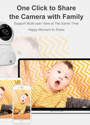 HD 1080P Camera 360° Panoramic PTZ Wireless Wifi Camera Teal Simba
