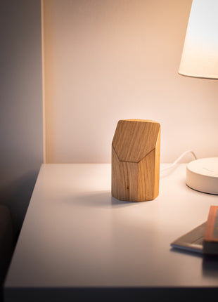 Wooden MagSafe Wireless Charger for Apple iPhone. Fast Qi2 Chrager. Viridian Angel