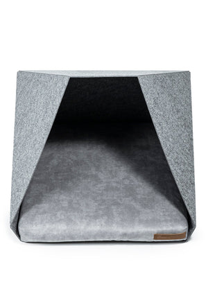 Rexproduct PetPocket dog kennel, size M, light gray with gray Brown Poppy